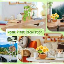 Crochet Kit For Beginners, 3Pack Hanging Potted Plants, Sunflower Crochet Starter Kit With Easy To Follow Tutorials For Adults Birthday Gift, Home Decor