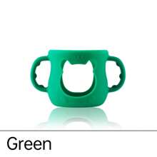 1pc Baby Silicone Bottle Handle, Fits Avent Natural 120ml Glass Bottle Silicone Sleeve With Handle, Helps Train Baby To Hold Bottle, Suitable For 0-3 Years Old - Multicolor - View 12