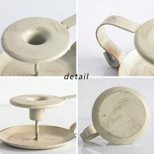 Vintage Rustic Small Iron Candle Holder, Tea Cup Shaped, Suitable For Aromatherapy Candle, Wedding Decor, Living Room And Bedroom, Luxury Decoration