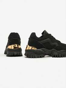 Royalfashion Women's Sports Sneakers Tesstes - Black - View 3