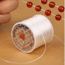 1pc/6pcs Carretel Elástico Alto Transparente – Cordão Forte e Elástico para Contas e Fabricação de Joias DIY – Passe Contas, Cristais ou Argila Nesta Corda de Nylon para Criar uma Pulseira Colar Tornozeleira Anel