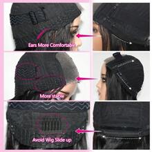 10-16inch Curly Wear And Go Glueless Short Bob Wig Human Hair Ready To Wear Human Hair Wigs For Women 4x4 Wet And Wavy Bob Wigs Human Hair 180% Density Brazilian Hair 10A Top Quality 3 Days Delivery - Natural Black - 查看 10