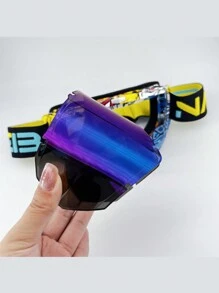 Nafeib Unisex PC Lens Motocross Riding Goggles,Dirt Bike Goggles, Motorcycle Goggles ATV Goggles Ski Goggles Windproof Glasses Racing Goggles,Winter Outdoor Sports Protective Eyewear, Windproof Sandproof Goggles For Ordinary Decorative Use,Valentine's Day Gifts, Skiing Snow Windproof