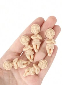 72/36/24pcs Tiny King Cake Figurines, 1.5 Inch Bulk Mini Statues, Suitable For Ice Cubes Games, Carnival Parties, DIY Crafts, Game Props, Decorations