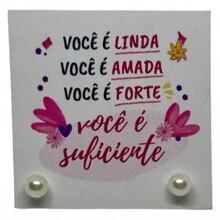 50 Tags Brinco Você É Suficiente Mimo Pérola Brinde Cliente