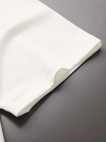 Men's Moon And Astronaut T-Shirt Printed Cotton Shirt Casual Fashion Premium Mesh Blouse - trắng - Xem 5