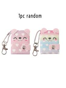 1pc Cartoon Mini Pendant Keychain Book Unicorn Notepad Cute Pocket Notebook Gift Book Simple Style Students Taking Notes Daily Little Fairy Fresh And Simple Fashion Personalized Send To Others General,School Supplies,Back To School