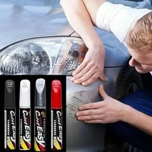Car Paint Scratches Repair Brush Pen Waterproof Water Paint Marker Pen Car Tire Tread Care Automotive Black White Red Silver - one-size - View 8