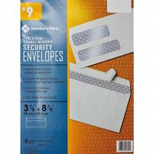 Member's Mark Members Mark 9 Peel And Seal Double Window Security Envelopes 500 Count - Multicolor - View 1