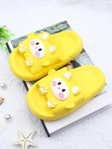 1 Pair Fashion Cartoon Soft Slippers, Cute Baby Kids Summer Indoor Outdoor Anti-Slip Thick Sole Sandals