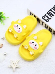 1 Pair Fashion Cartoon Soft Slippers, Cute Baby Kids Summer Indoor Outdoor Anti-Slip Thick Sole Sandals