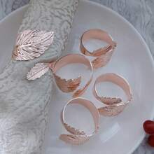 3pcs/4pcs/5pcs/6pcs Metal Napkin Rings, Multi-Color Napkin Holders For Hotel Supplies, Home Kitchen Dining Table Decor, Cloth Napkin Rings Suitable For Daily Life, Parties, Guests, All Seasons - Multicolor - View 12