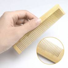 Handmade Bamboo And Wood Comb, Unisex Non-Static And Fine Tooth Comb, Soothing Scalp And Hair Health - Multicolor - View 3