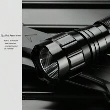 501B Bright LED Flashlight - Purple Light Mode, Black Light UV Light, 350 Yard Range, Rechargeable Lithium Battery, Suitable For Night Hunting, Camping, Fishing, Emergency Lighting - Purple - View 7