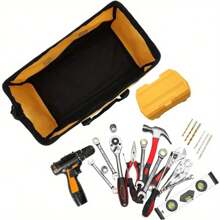 16 Inch Multifunctional Tool Bag - Heavy Duty, Waterproof, For Household, Office & Workshop,Boho Vibes - Variant1 - View 2