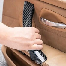 2 件装汽车配件碳纤维纹理左/右门把手拉手盖饰板适用于宝马 3 系 E90 E91 316 318 320 325 328i - 均碼 - 查看 3