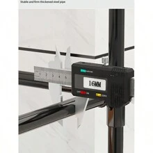 Estante de almacenamiento 3 NIVEL para el baño de pie para el piso del inodoro - Blanco - Ver 6