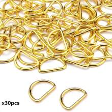 30/60/100 Pcs D-Ring Metal Buckles Sewing Accessories Suitable For Wallet/Bag/Handicraft/Collar DIY - One Size - View 15
