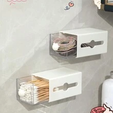 1/3pcs Wall-Mounted No-Drill Drawer Storage Box, Multifunctional Kitchen/Bathroom Space-Saving Organizers