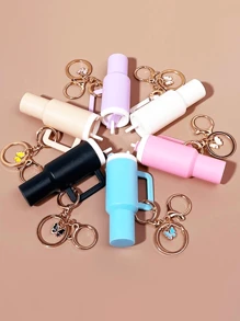 Bộ 1/3 móc khóa cốc mini dễ thương, móc khóa cốc mini, móc khóa chai nước giải khát mini, móc khóa cốc bập bênh mini đa năng có thể tháo rời, móc khóa di động đơn giản và phong cách, hoàn hảo để đựng son môi, tiền xu và chìa khóa, móc khóa cốc dễ thương, phụ kiện túi xách, phụ kiện túi xách phong cách Goth Y2k, dây đeo có ngăn đựng thẻ ID, phụ kiện túi xách, ý tưởng quà tặng cho bạn bè, em gái, giáo viên - Nhiều màu - Xem 2