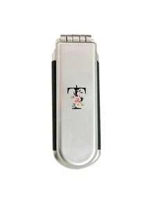 1件装二合一镀银折叠梳子兼化妆镜 – 便携式，印有花卉字母A-Z，桌面造型，现代旅行美容工具，带化妆镜的折叠梳，方便携带，非常适合旅行外出使用，双用途气垫梳，头皮按摩梳，美发造型工具，旅行必备配件，适合户外、办公室和返校季使用 - 銀色 - 查看 26