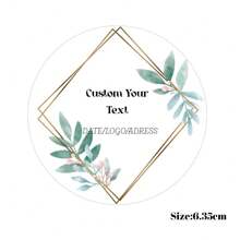 100 PCS Custom Multiple Use Round Stickers, Printed Favor Stickers, Personalized Stickers For Wedding Party, Anniversary