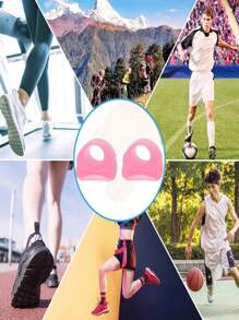 4pcs White And Pink Silicone Toe Separators, Soft Bunion Toe Separators, Waterproof, Wear-Resistant, Suitable For Sports And Daily Foot Care, Toe Protectors