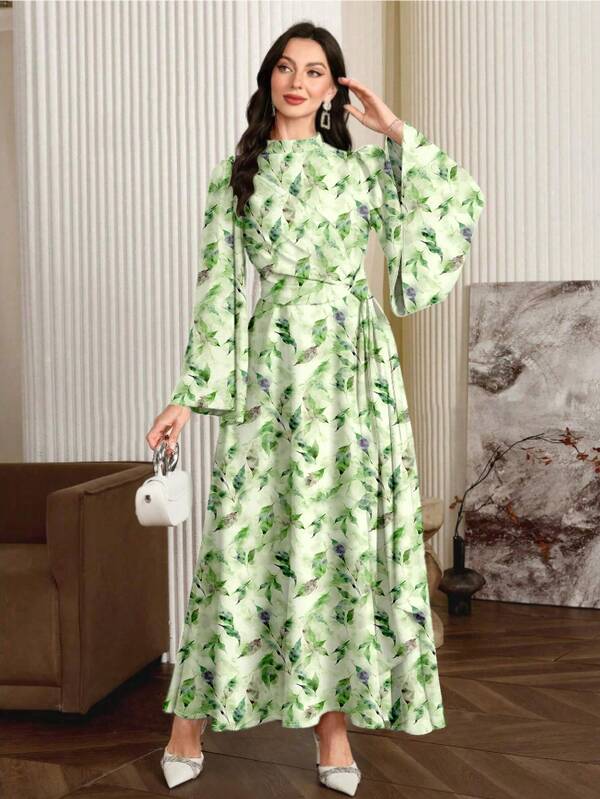 Orientalisch gemustertes Urlaubskleid im lässigen Stil für Damen