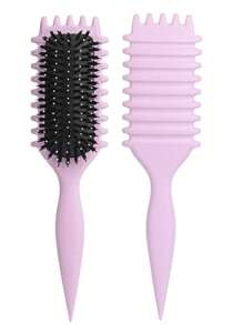 Cepillo definidor de rizo, cepillo para el cabello rizado, cepillo para definir rizos, para peinar y dar forma a los rizos de hombres y mujeres para reducir el tirón, cepillo para el cabello, peine, herramientas para el cabello, productos y accesorios para el cabello para la peluquería, salón de belleza, artículos esenciales de viaje