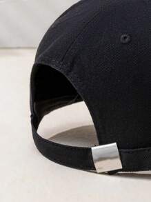 1 X Faded Wash Baseball Cap For Casual Wear And Street Fashion - Black - View 3