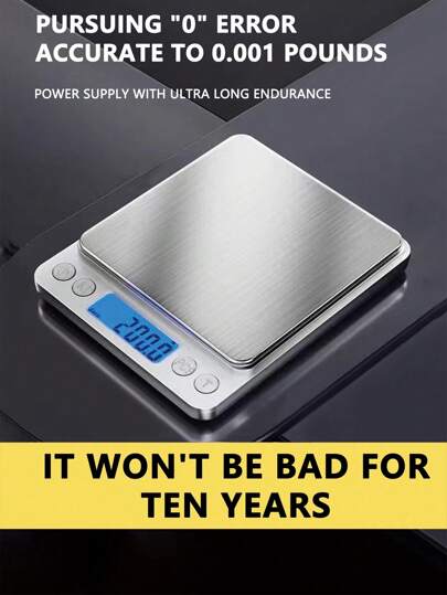 1 Pc 0.1g/3000g High Precision Weighing Dedicated Digital Electronic Scale,Jewelry Scale,Mini Stainless Steel Electronic Scale,Pocket Size Digital Scale,Gold Balance Scale