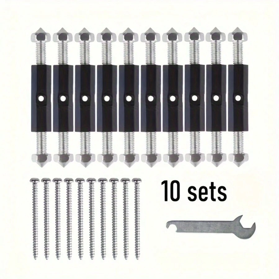 Kit di riparazione per scatola di giunzione elettrica con 10 pezzi e viti per sostituzione della copertura posteriore della presa dell'interruttore di tipo 86, fornisce una soluzione di fissaggio Kit di riparazione per scatola di giunzione elettrica con 10 pezzi e viti per sostituzione della copertura posteriore della presa dell'interruttore di tipo 86, fornisce una soluzione di fissaggio