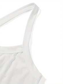 Women's Tennis Dress Skorts Underneath Solid Color Sleeveless Athletic Dresses Workout Golf Dress