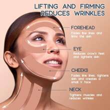 4 piezas de cinta antiarrugas | Cinta levantadora miofascial facial para firmar, tonificar y tensar la piel | Cinta levantadora para la cara, el cuello y la frente | Alisador de arrugas, levantador de piel parches faciales antienvejecimiento (8 colores surtidos) - Multicolor - Ver 4