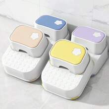 Taburete de baño antideslizante, taburete de entrenamiento de , taburetes de lavado para la sala de estar y muebles de baño - Azul - Ver 3