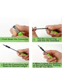 1 套 32 合 1 迷你磁性精密螺丝刀套装，碳钢螺丝刀套装，现代家用磁性螺丝刀套件，小型螺丝刀套装，父亲节礼物，必备家用工具（星形、Y 形、梅花形、三角形、十字形、平头、U 形、六角形）适用于眼镜笔记本电脑智能手机手表玩具维修