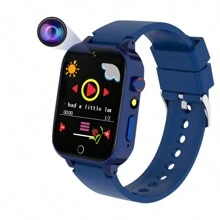 Đồng hồ trò chơi trẻ em, có 26 trò chơi giải đố, màn hình cảm ứng, camera HD, đồng hồ báo thức, đồ chơi cho trẻ từ 4-12 tuổi. Quà tặng sinh nhật cho bé trai bé gái (màu xanh) - Nhiều màu - Xem 13