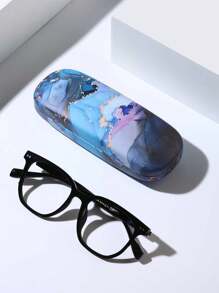 1pc Chic Graffiti Ripple Print Fashion Glasses Case Durable, Waterproof & Portable Protective Eyewear Holder Box For Women Men - Multicolor - View 16