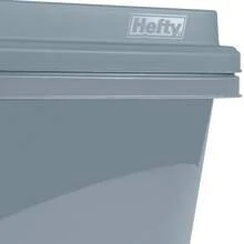 Hefty 28.3 Gallon Plastic Garage Storage Tote, Smoke Blue, Set Of 4 - Dark Grey - View 5