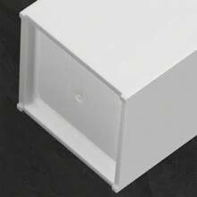 壓克力化妝刷收納盒 正方形筆筒 辦公用品收納盒 桌面學習用品刷子收納筒 節日裝飾 返校必備 26字母圖案 - 白色 - 查看 3