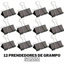 Set Of 48 Paper Clips Clamps Colorful Clips Office School Kit 25mm/32mm/41mm - Black - 51mm (12 Units) - View 1