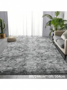 Thảm lông xù mềm mại cho phòng ngủ, thảm lông xù đen cho phòng khách, thảm lông nhung hiện đại sang trọng cho phòng bé trai và bé gái, phòng ngủ tập thể, trang trí nhà trong nhà, nâng cấp độ bám dính - màu đen - Xem 9