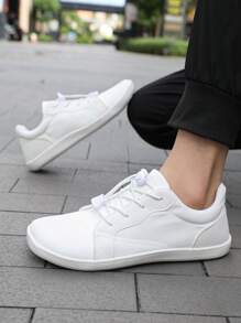 Nowe, szerokie, wygodne buty dla mężczyzn i kobiet, outdoorowe, z miękką podeszwą, do wędrówek, na co dzień, trampki - Biały - Zobacz 1