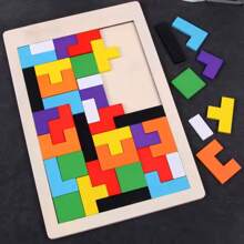 3D Challenge Puzzle Wooden Educational Toy - Multicolor - View 7