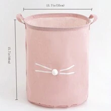 1 pieza Cesto de la ropa plegable a prueba de agua con diseño de dibujos animados para almacenamiento de ropa sucia y juguetes, cesto de la ropa, cesto de lavandería, organizador de baño, cesta, cesta de almacenamiento, cesto de la ropa plegable