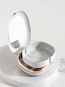 1pc Portable Mouth Guard Case, Soaking Box, Retainer Storage Container, Orthodontic Appliance Holder