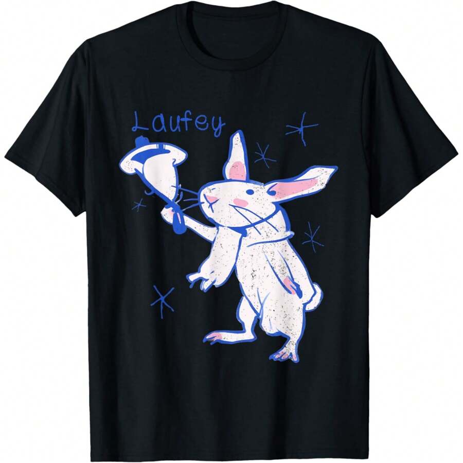 Cute Jingle Chritsmas Laufey Bunny Xmas For Men Women T-Shirt - màu đen - Xem 1