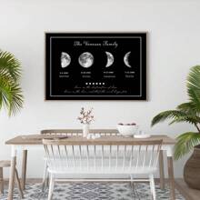 1 szt., rodzinne wydruki faz księżyca, spersonalizuj nasze rodzinne wydruki księżyca, spersonalizowane prezenty na parapetówkę dla rodziny, spersonalizowane prezenty dla par z nadrukowanymi fazami księżyca według daty, spersonalizowane fazy księżyca, spersonalizowane nadruki urodzinowe, spersonalizowane fazy księżyca, sztuka faz księżyca, prezenty rodzinne, najlepsze prezenty, prezenty dla par, prezenty rocznicowe, prezenty na rocznicę ślubu, spersonalizowana data ślubu, spersonalizowane prezenty z imionami, prezenty dla niego, bez ramek