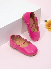 New Girls Toddler Cute Versatile Flats Shoes, Suitable For Spring And Autumn - Rose Red - View 2