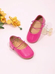 New Girls Toddler Cute Versatile Flats Shoes, Suitable For Spring And Autumn - Rose Red - View 1